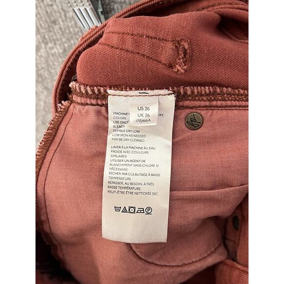 We The Free Raw Hem‎ Mid Rise Crop Jegging Jeans Womens Size 26 Red Pockets - Picture 4 of 9